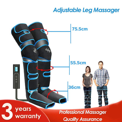 Air pressure leg massager