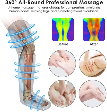 Air pressure leg massager
