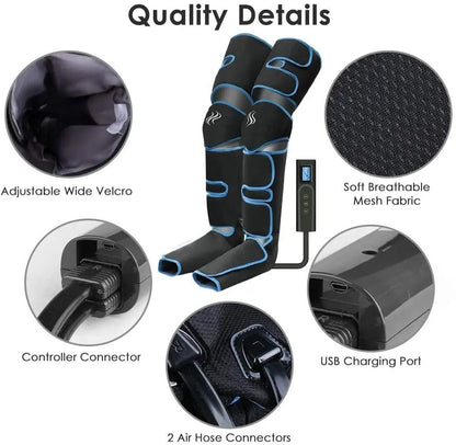 Air pressure leg massager